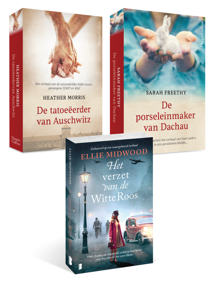3 x waargebeurde oorlogsromans - pakket 3 boeken