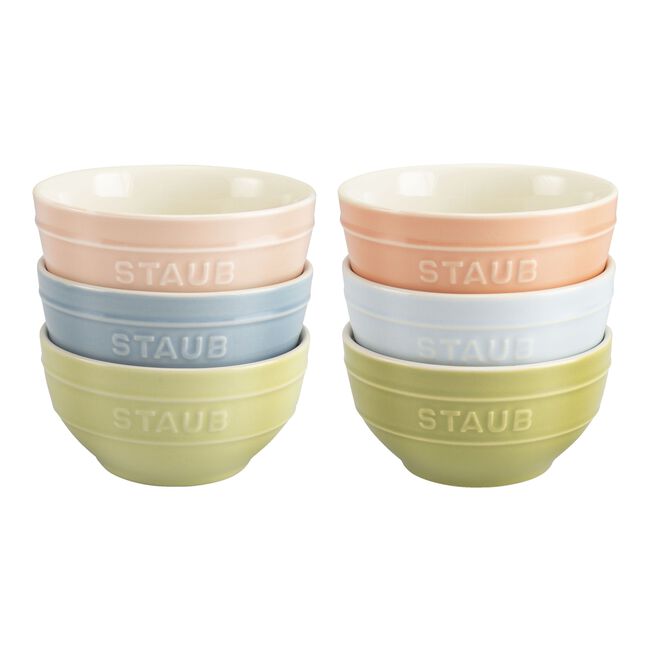 Staub Macaron Ceramic - set van 6 kommen (700 ml)